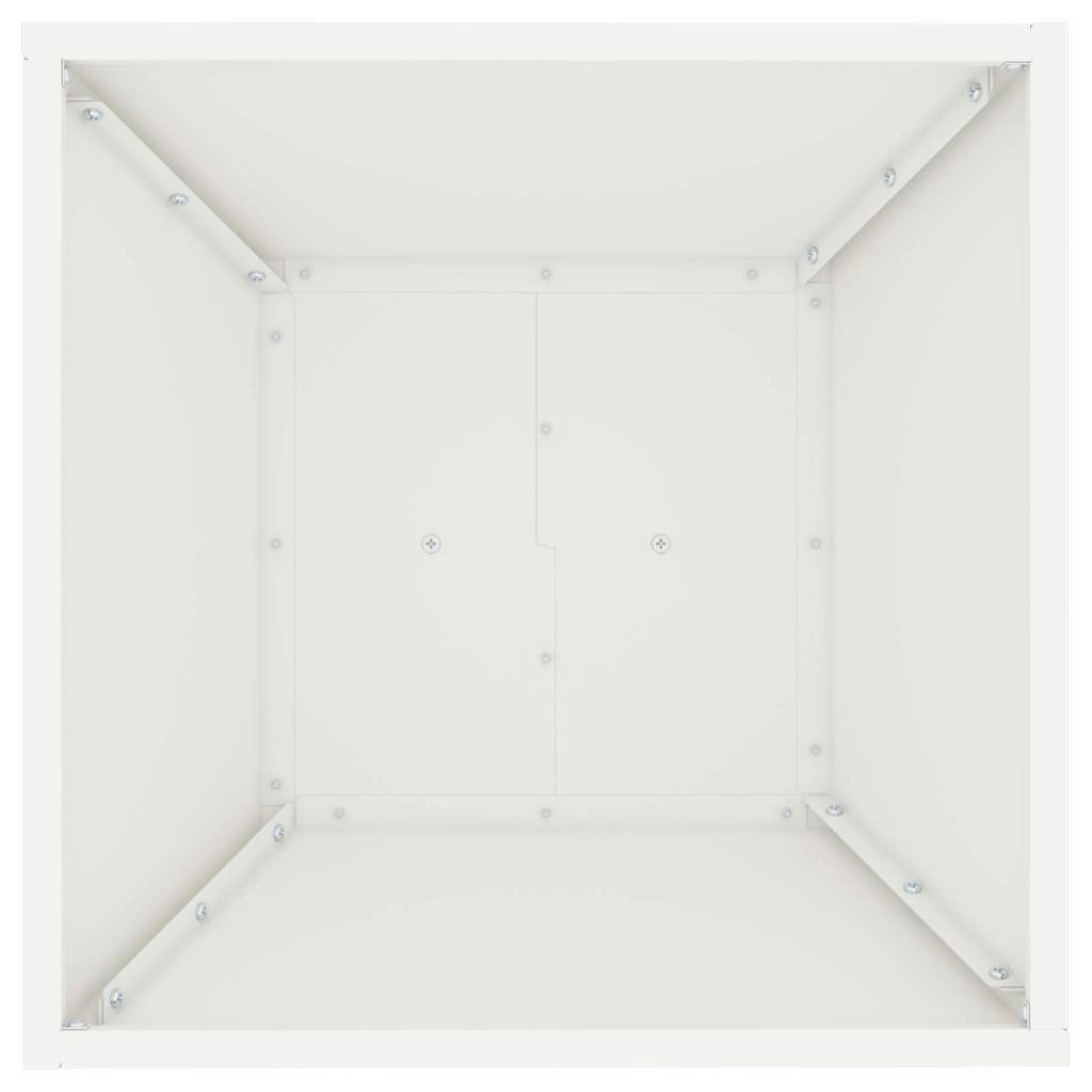 Vaso a Pilastro Bianco 40 x 40 x 100 cm