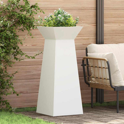 Vaso a Pilastro 2 pcs Bianco 40 x 40 x 100 cm