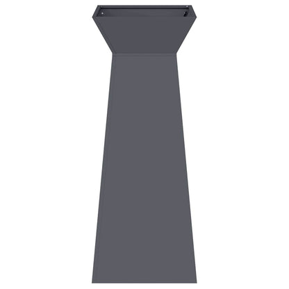 Vaso a Pilastro 2 pcs Antracite 40 x 40 x 100 cm