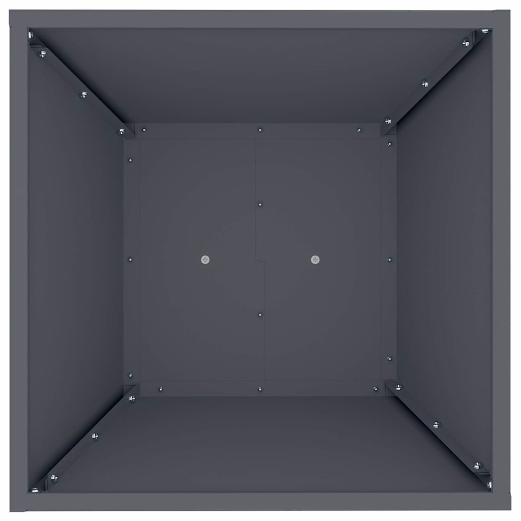 Vaso a Pilastro 2 pcs Antracite 40 x 40 x 100 cm