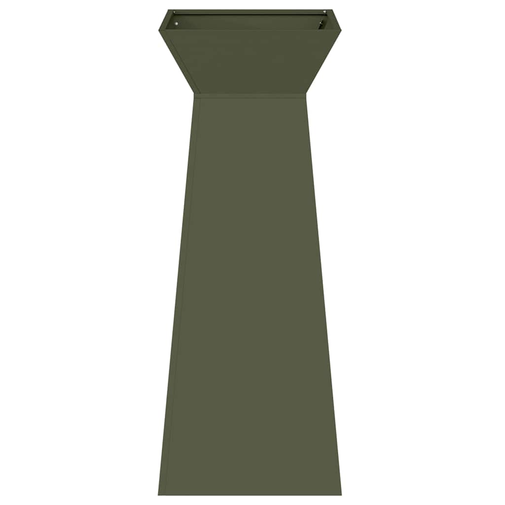 Vaso a Pilastro 2 pcs Oliva 40 x 40 x 100 cm