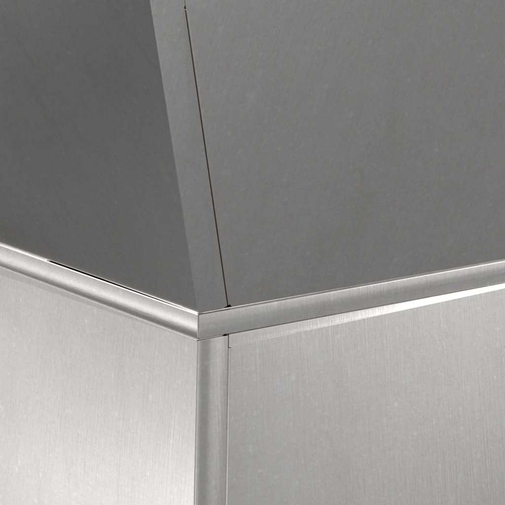 Vaso a Pilastro Argento 40 x 40 x 100 cm