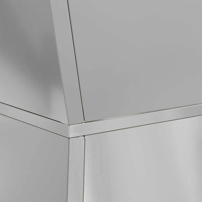 Vaso a Pilastro Argento 40 x 40 x 100 cm