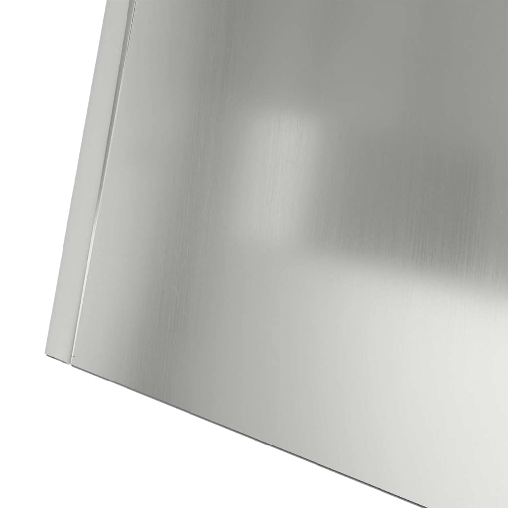 Vaso a Pilastro Argento 40 x 40 x 100 cm