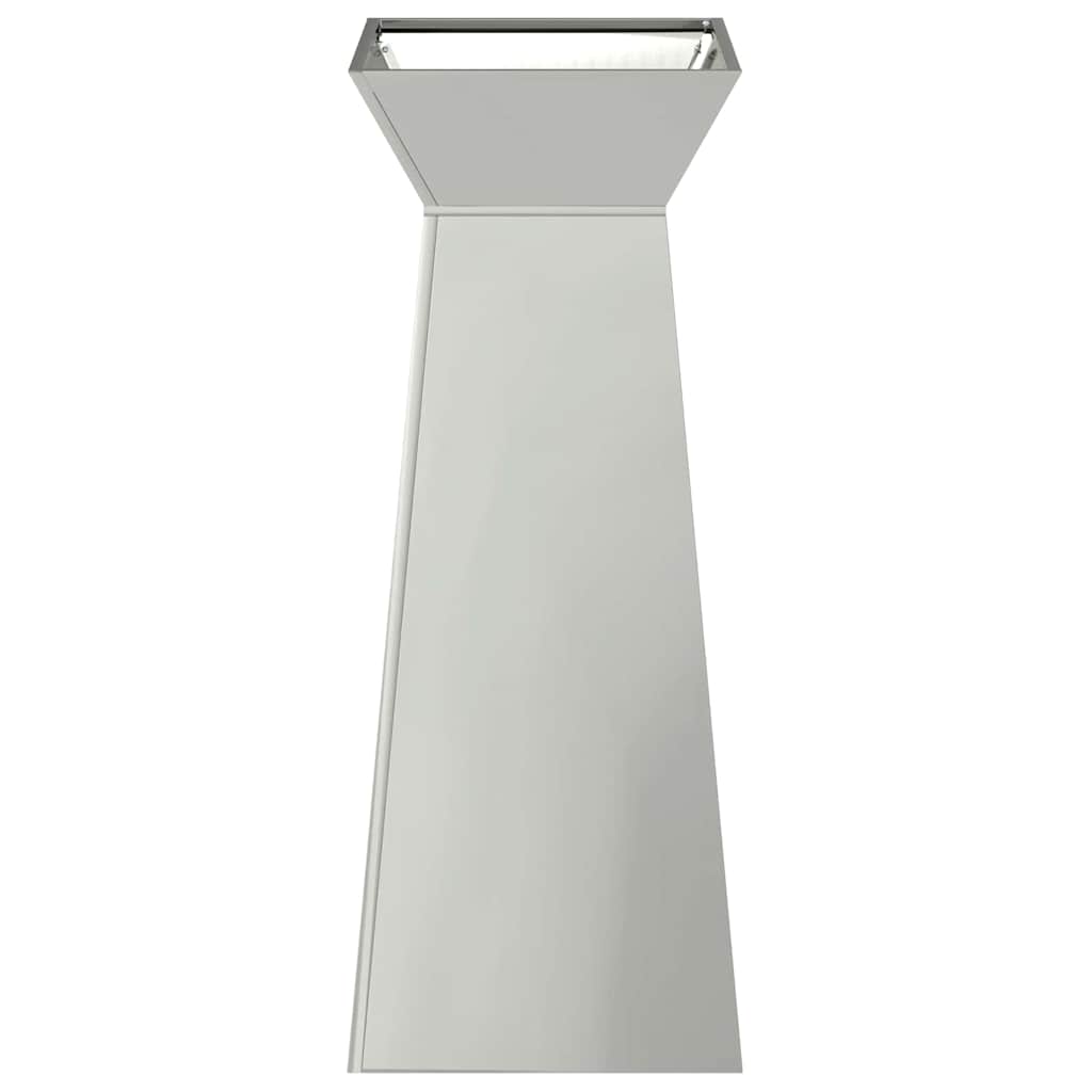 Vaso a Pilastro 2 pcs Argento 40 x 40 x 100 cm