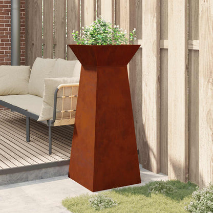 Vaso a Pilastro Argento 40 x 40 x 100 cm | homemem39