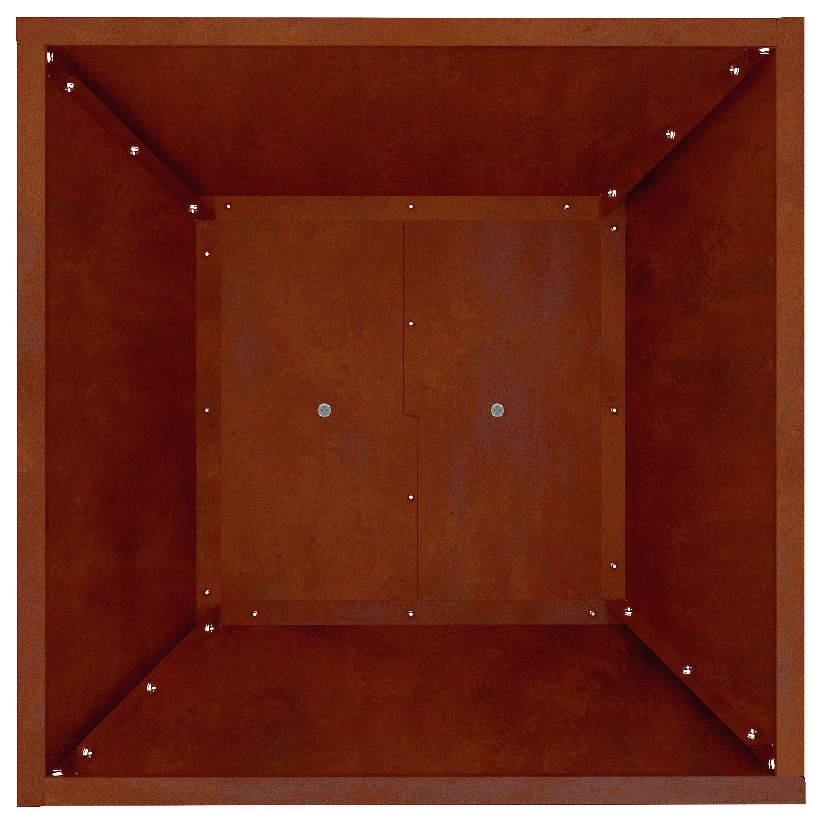 Vaso a Pilastro Argento 40 x 40 x 100 cm | homemem39