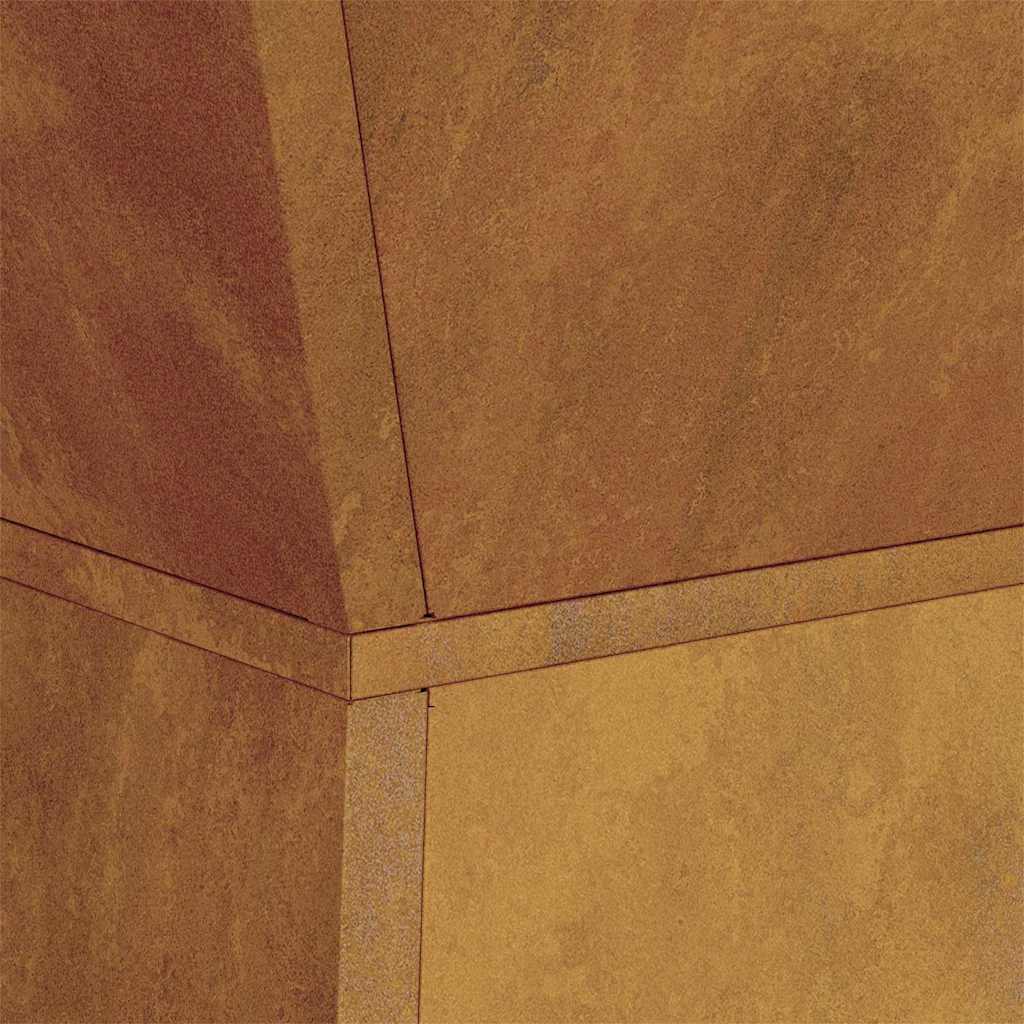 Vaso a Pilastro 2 pcs Argento 40 x 40 x 100 cm