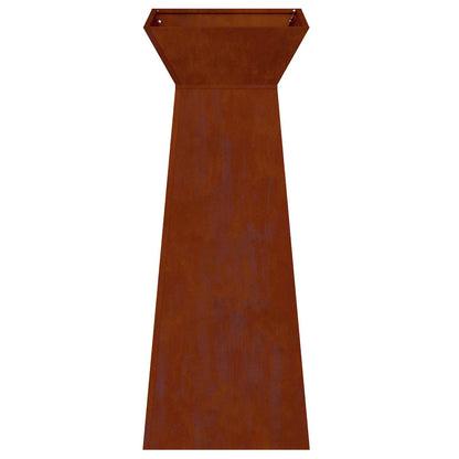 Vaso a Pilastro 2 pcs Argento 40 x 40 x 100 cm | homemem39