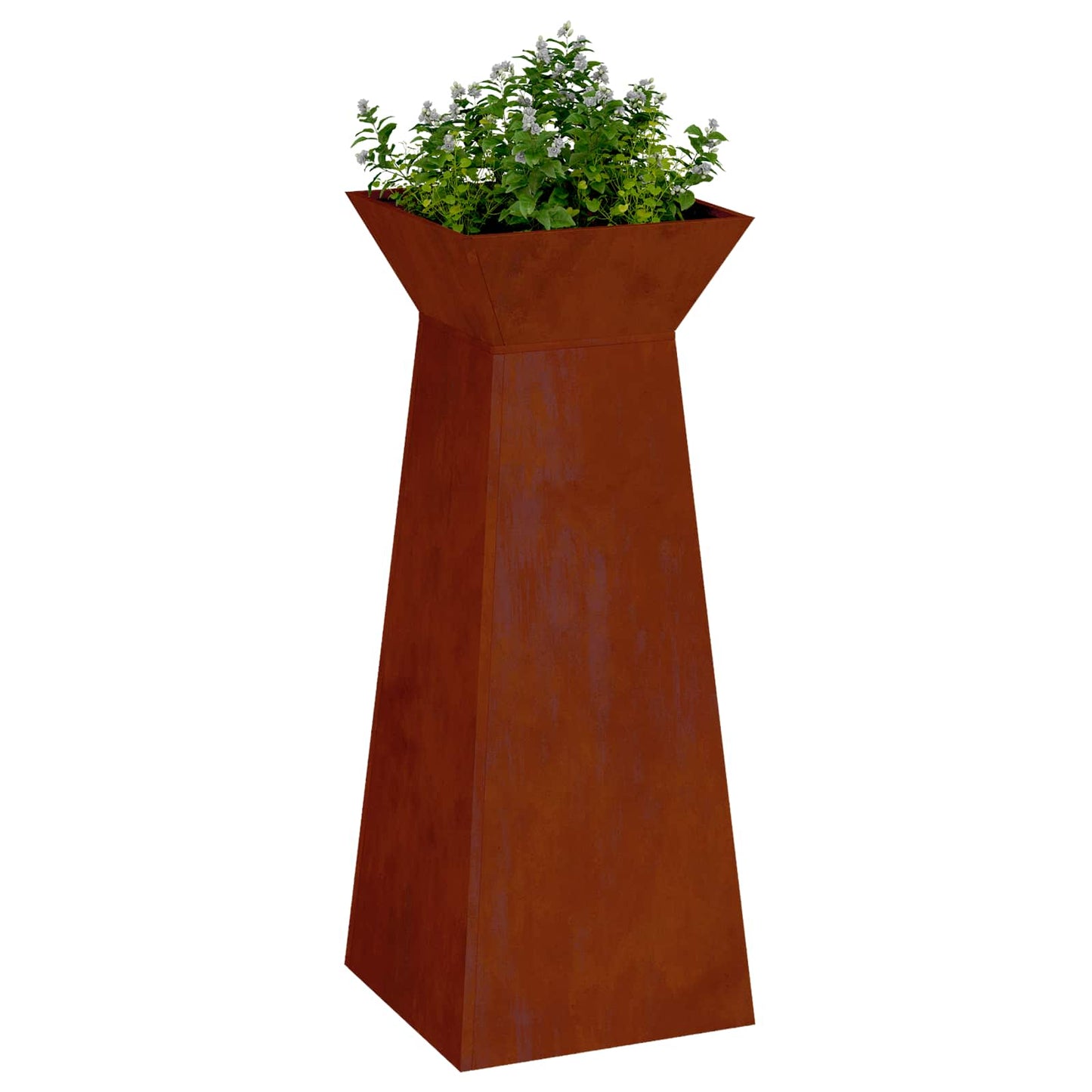 Vaso a Pilastro 2 pcs Argento 40 x 40 x 100 cm | homemem39
