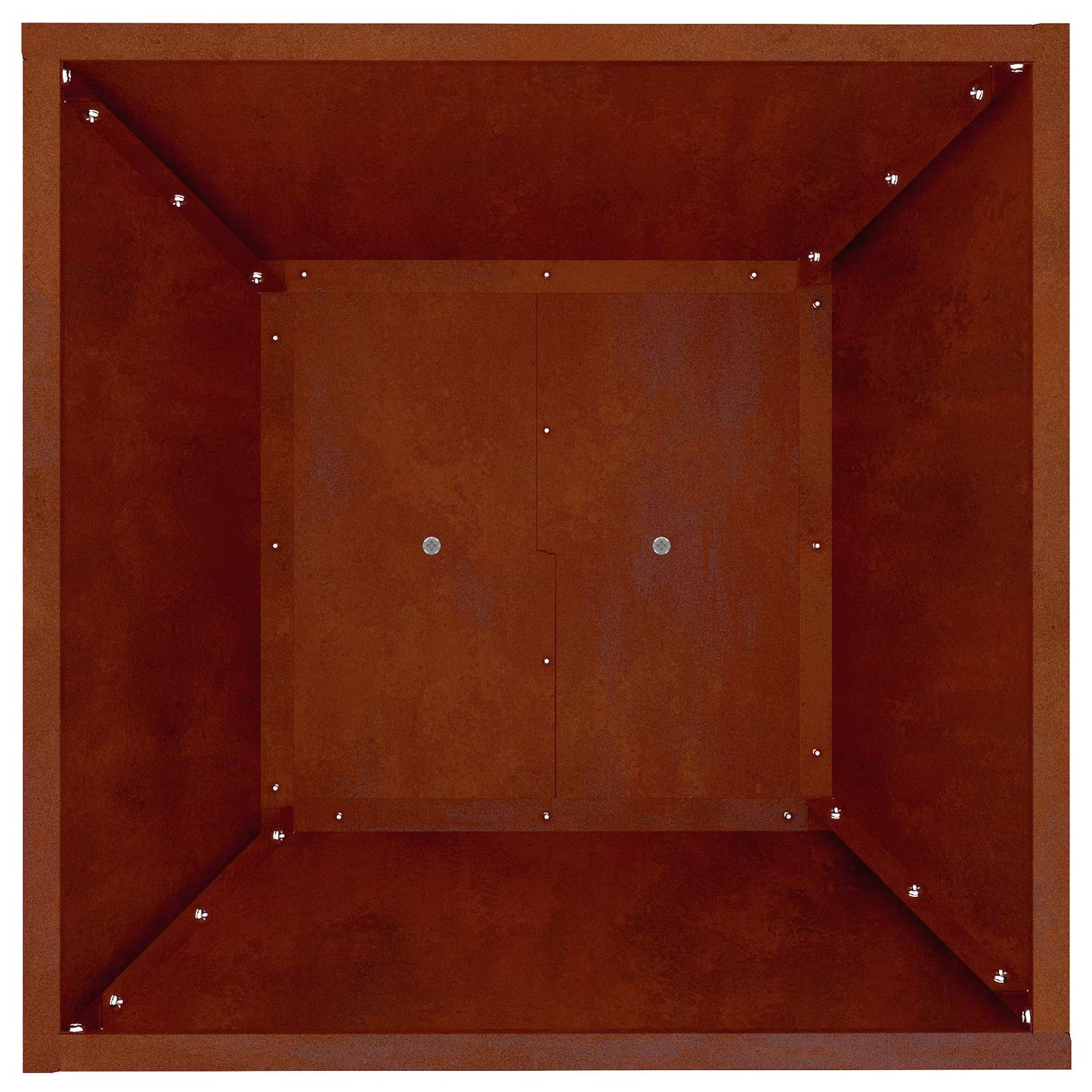 Vaso a Pilastro 2 pcs Argento 40 x 40 x 100 cm | homemem39