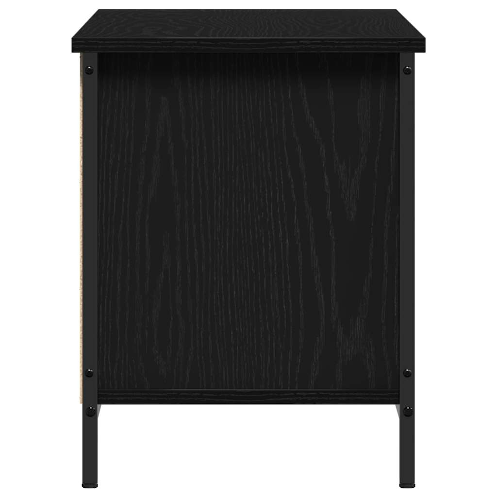 Mobile TV Rovere Nero 102 x 35 x 45 cm Legno multistrato