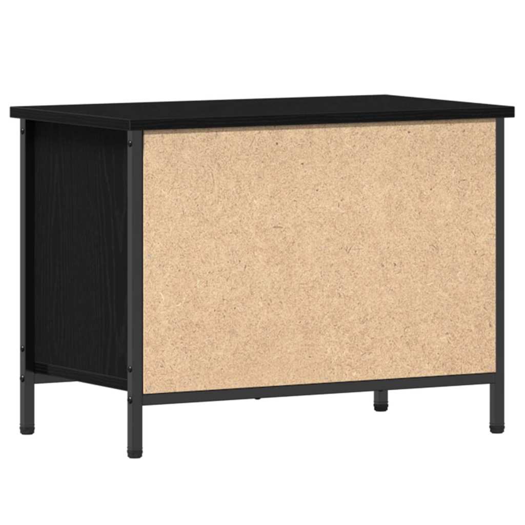 Mobile TV Rovere Nero 60 x 35 x 45 cm Legno multistrato