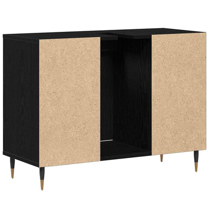 Mobile da Bagno Nero 80 x 33 x 60 cm Legno ingegnerizzato | homemem39