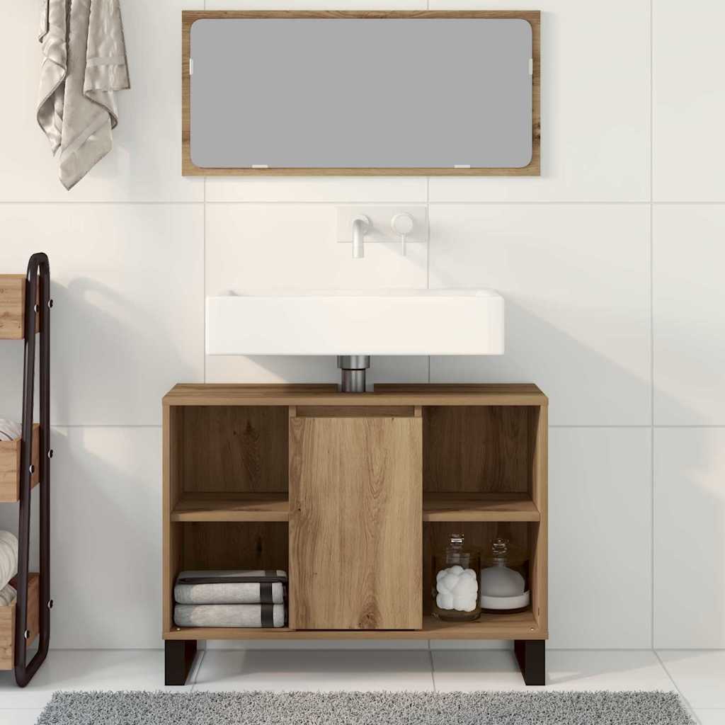 Mobile da Bagno Rovere artigianale 80 x 33 x 60 cm | homemem39