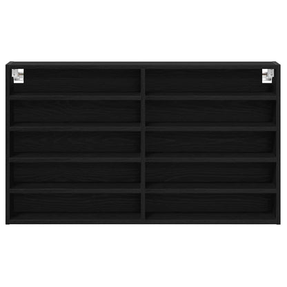 Vetrina Rovere Nero 100 x 15 x 58 cm Legno multistrato