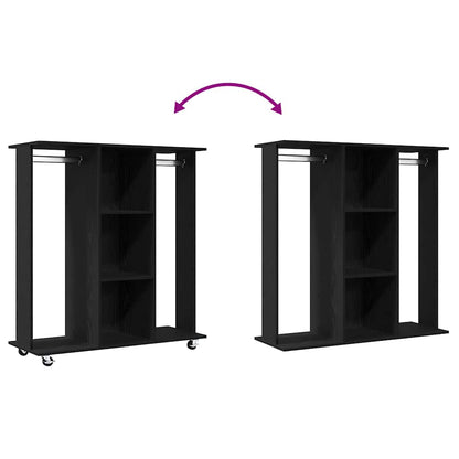 Guardaroba Rovere nero 102 x 38 x 110 cm Legno multistrato