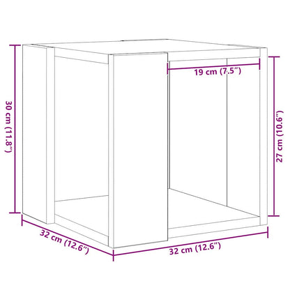 Tavolino da salotto Legno vecchio 32 x 32 x 30 cm | homemem39