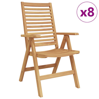 Sedia da Giardino 8 pcs Marrone 52 x 64.5 x 108 cm