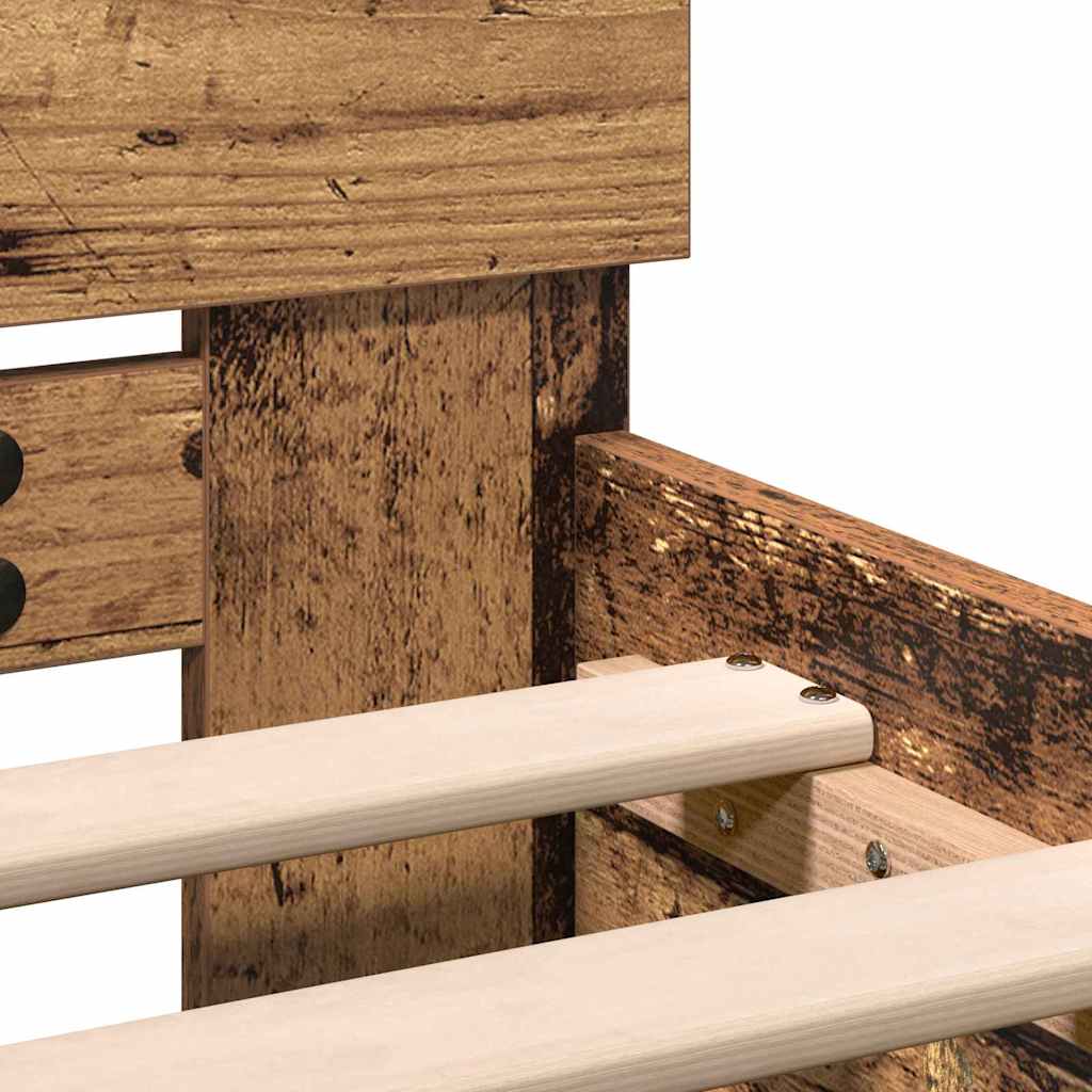 Struttura del letto Legno vecchio 203 x 185 x 70 cm