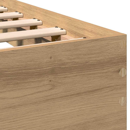 Struttura del letto Rovere artigianale 203 x 185 x 70 cm