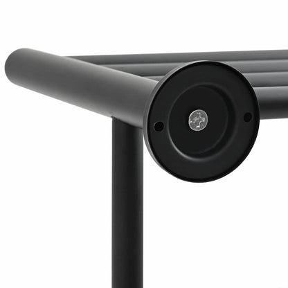 Porta asciugamani Nero 61 x 23 x 17 cm Acciaio inossidabile