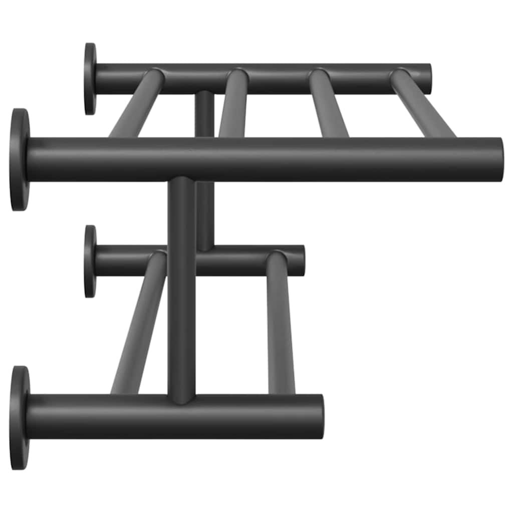 Porta asciugamani Nero 61 x 23 x 17 cm Acciaio inossidabile