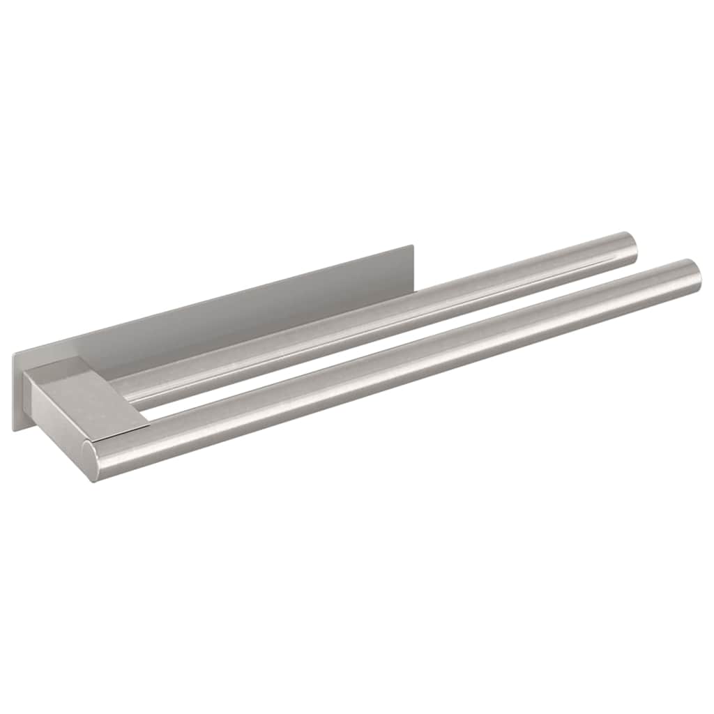 Porta asciugamani Argento 40 x 9 x 4 cm Acciaio inossidabile | homemem39