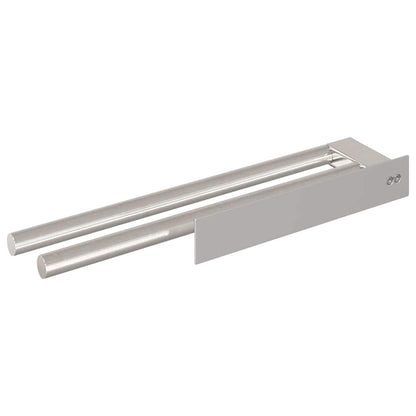 Porta asciugamani Argento 40 x 9 x 4 cm Acciaio inossidabile