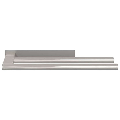 Porta asciugamani Argento 40 x 9 x 4 cm Acciaio inossidabile | homemem39