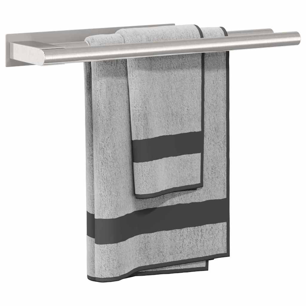 Porta asciugamani Argento 40 x 9 x 4 cm Acciaio inossidabile | homemem39