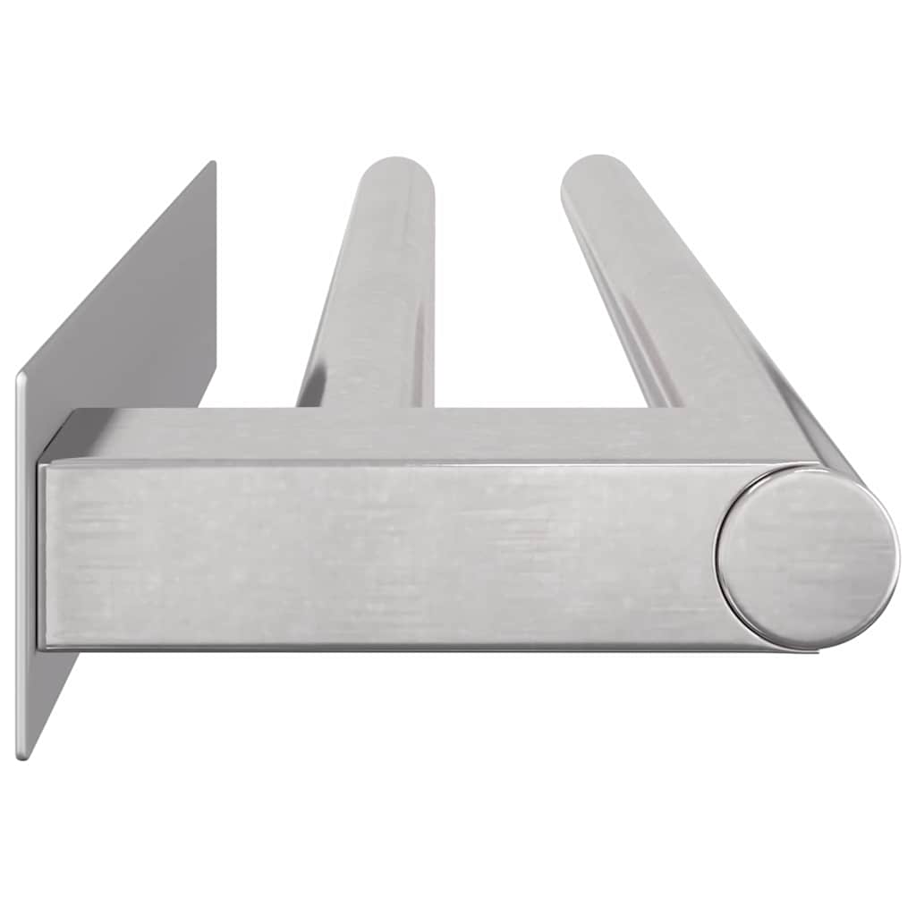 Porta asciugamani Argento 40 x 9 x 4 cm Acciaio inossidabile | homemem39