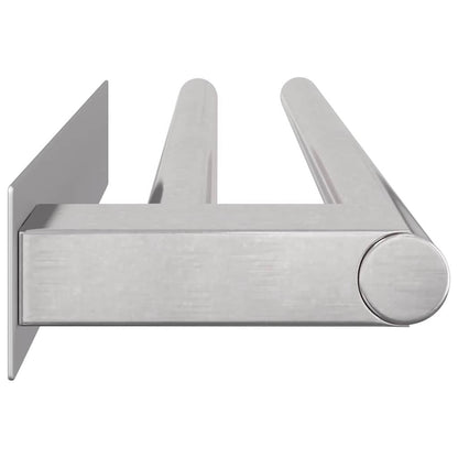 Porta asciugamani Argento 40 x 9 x 4 cm Acciaio inossidabile | homemem39