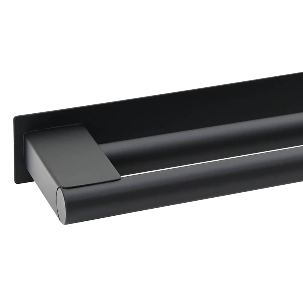 Porta asciugamani Nero 40 x 9 x 4 cm Acciaio inossidabile | homemem39