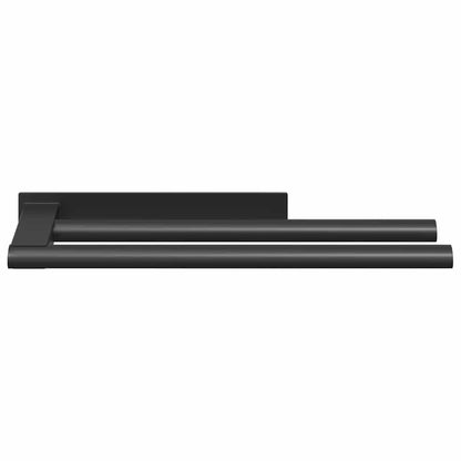 Porta asciugamani Nero 40 x 9 x 4 cm Acciaio inossidabile | homemem39