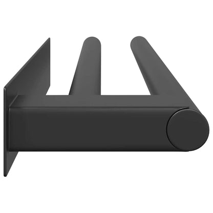 Porta asciugamani Nero 40 x 9 x 4 cm Acciaio inossidabile | homemem39