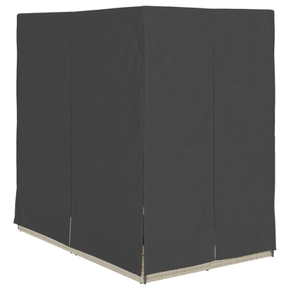 Lettino doppi con Tetto Grigio chiaro 205 x 129 x 200 cm