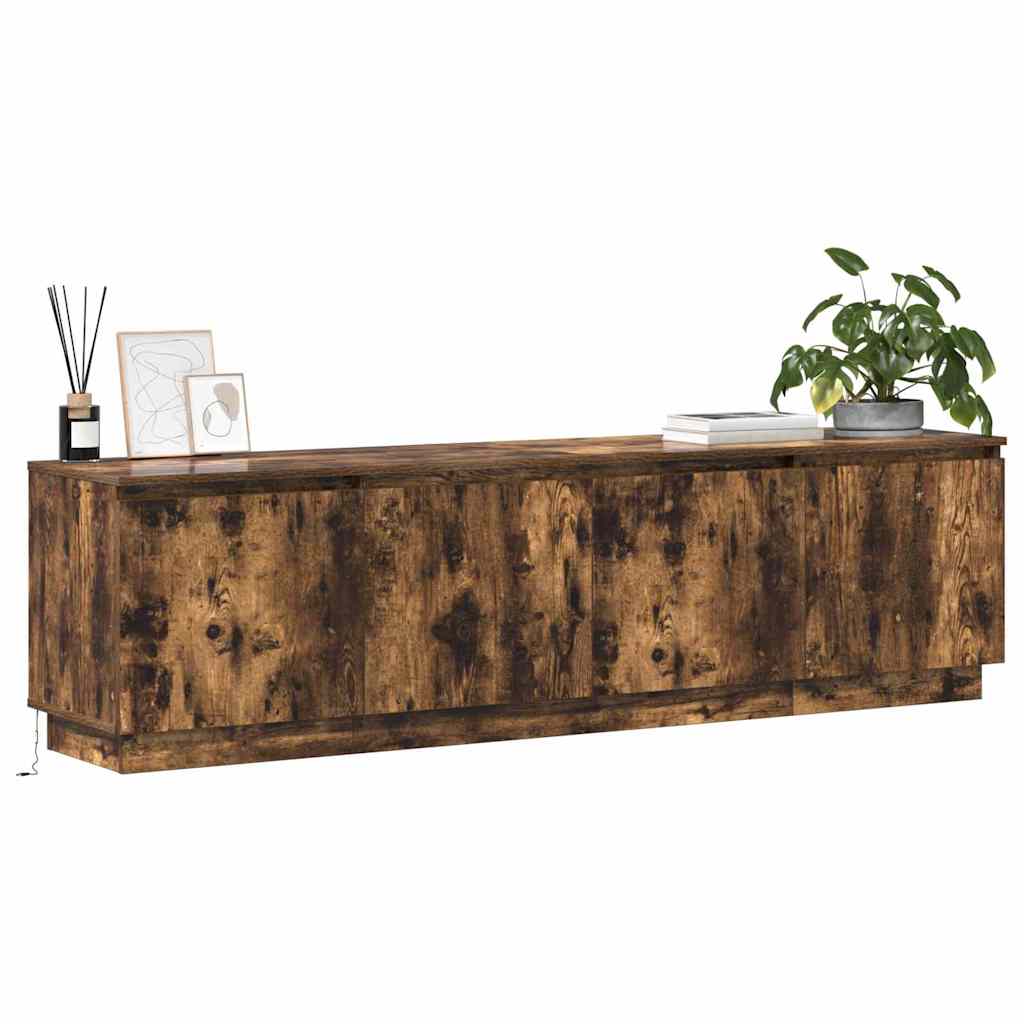 Mobile TV Rovere fumé 180 x 38 x 49 cm Legno multistrato