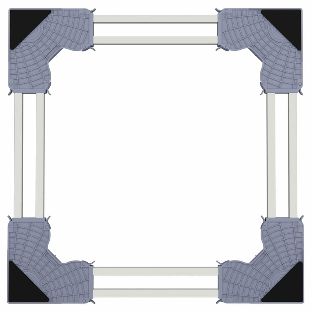 Base per lavatrice Grigio 67 x 67 x 12 cm Acciaio inossidabile | homemem39