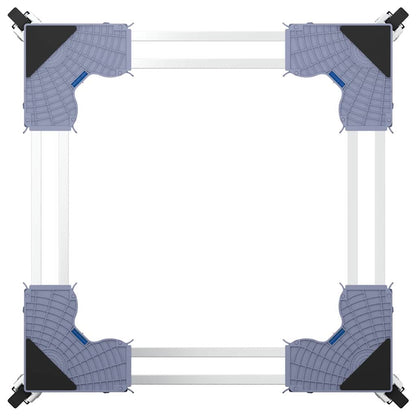Base per lavatrice Grigio 67 x 67 x 12 cm Acciaio inossidabile | homemem39