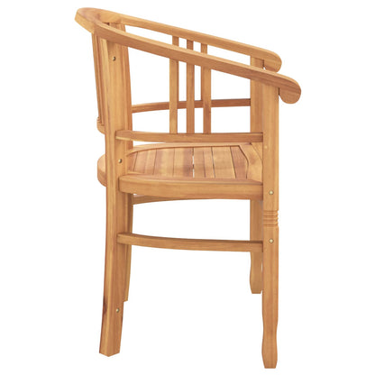 Sedia 2 pcs Marrone 63 x 58 x 89 cm Legno di teak solido | homemem39