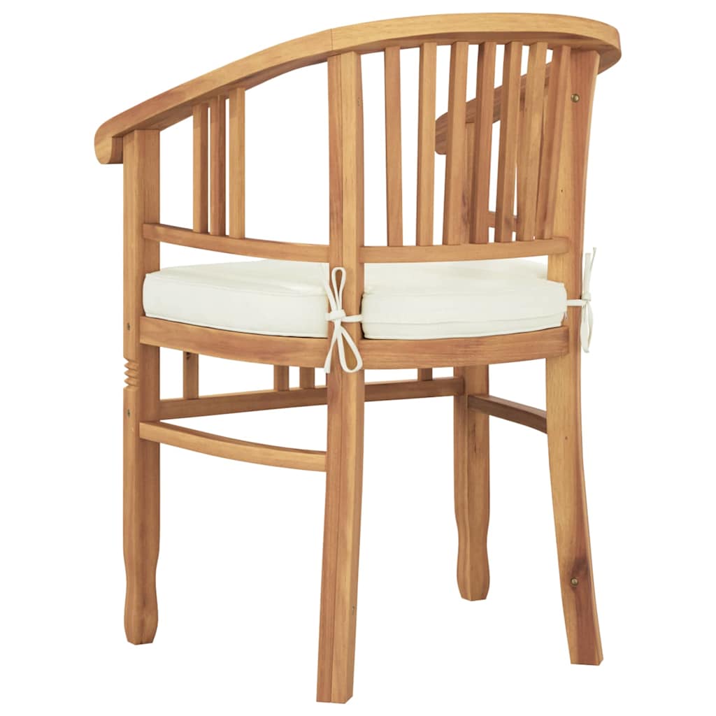 Sedia 2 pcs Marrone 63 x 58 x 89 cm Legno di teak solido