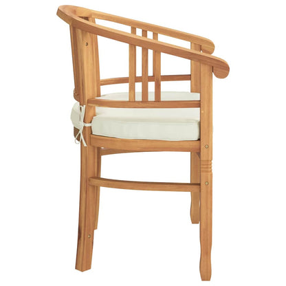 Sedia 2 pcs Marrone 63 x 58 x 89 cm Legno di teak solido