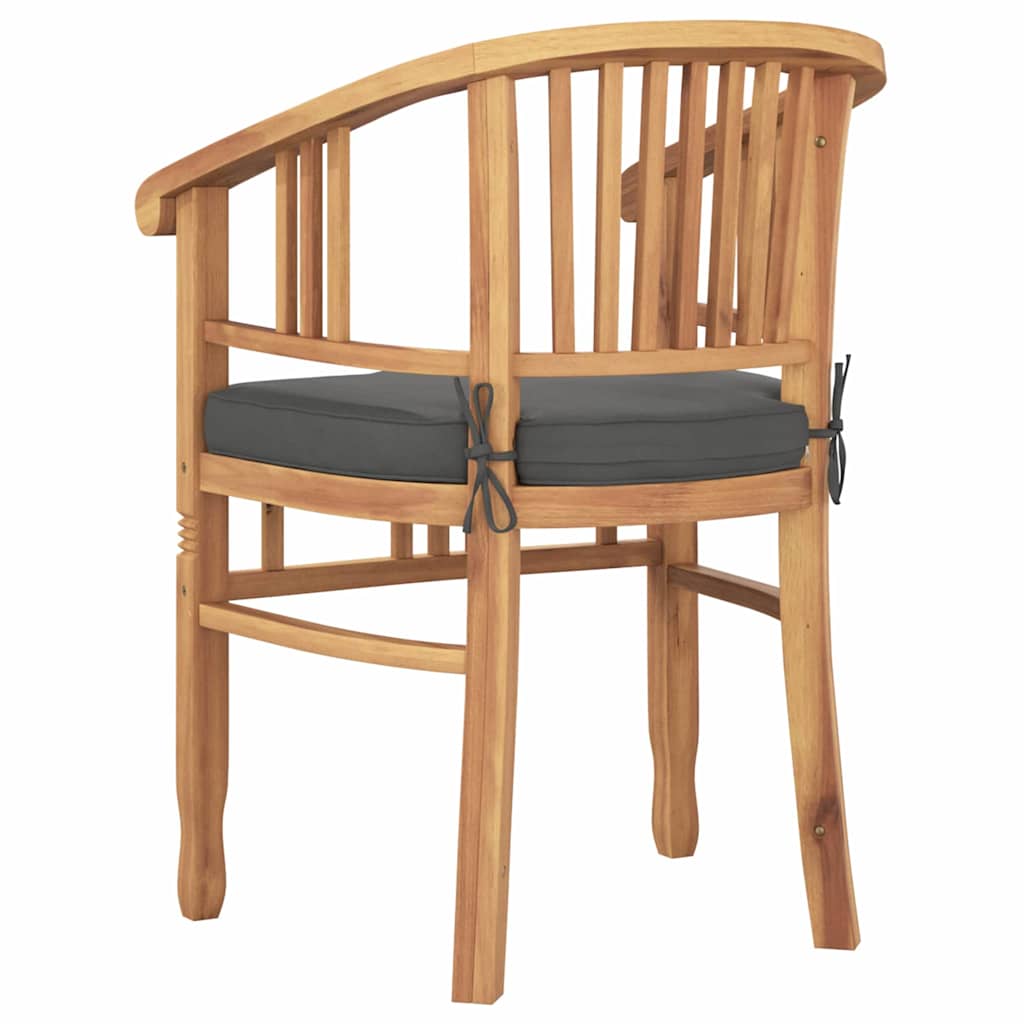 Sedia 2 pcs Marrone 63 x 58 x 89 cm Legno di teak solido