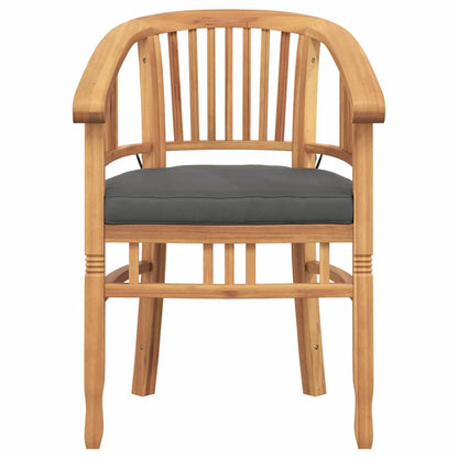 Sedia 2 pcs Marrone 63 x 58 x 89 cm Legno di teak solido