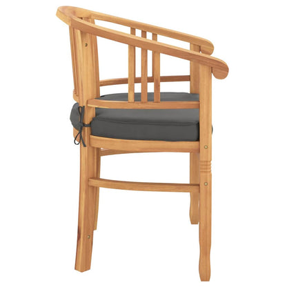 Sedia 2 pcs Marrone 63 x 58 x 89 cm Legno di teak solido