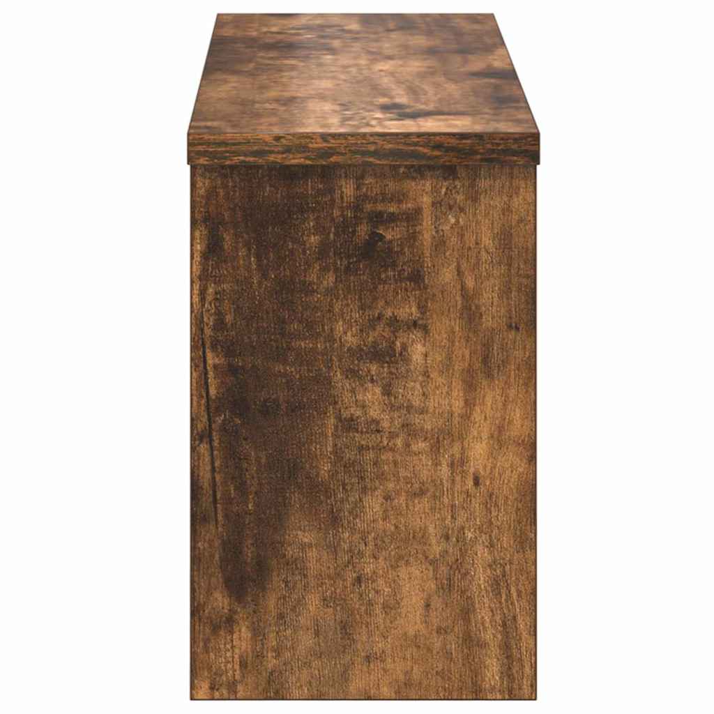 Appendiabiti a muro con lo scaffale Rovere fumé 50 x 16 x 26 cm | homemem39