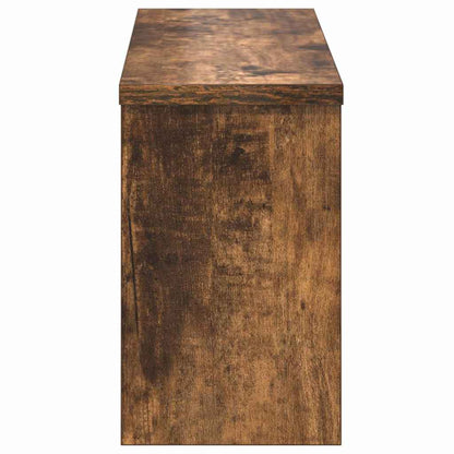Appendiabiti a muro con lo scaffale Rovere fumé 50 x 16 x 26 cm | homemem39