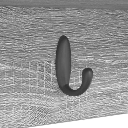 Appendiabiti a muro Grigio sonoma 50 x 16 x 26 cm