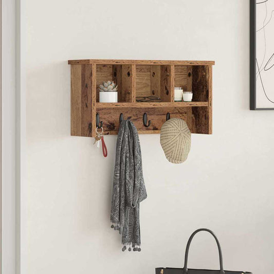 Appendiabiti a muro Legno vecchio 50 x 16 x 26 cm | homemem39